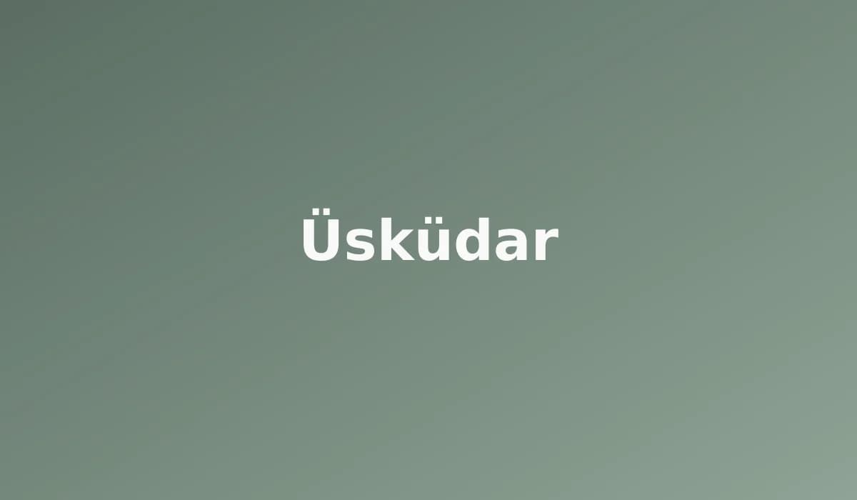 Üsküdar perde
